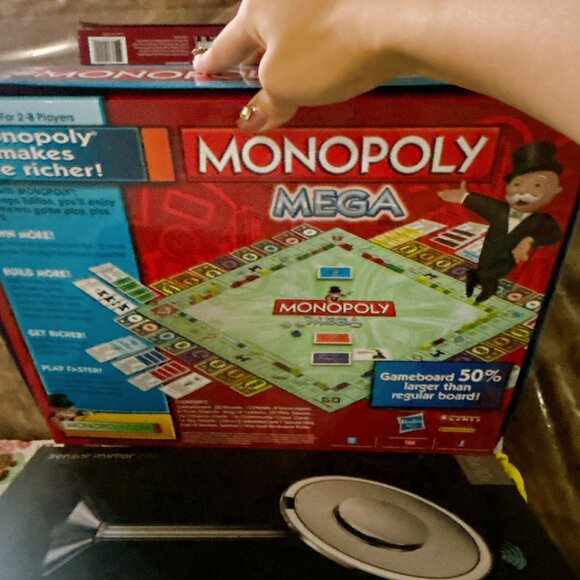 90% NEW MONOPOLY MEGA, WITH ALL PARTS AND BOX - Picture 3 of 5